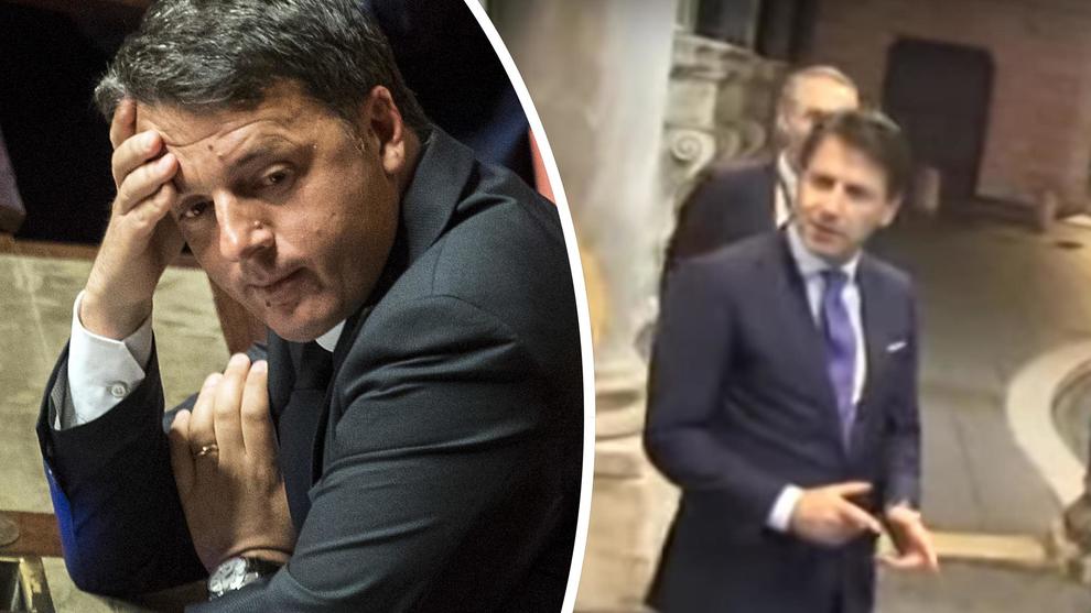 Risultati immagini per Renzi al veleno contro Conte