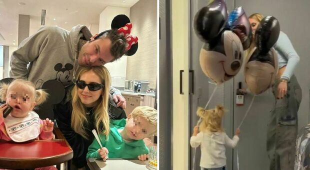 Fedez e Chiara Ferragni a Disneyland: Leone e Vittoria felicissimi, le foto della vacanza a Parigi