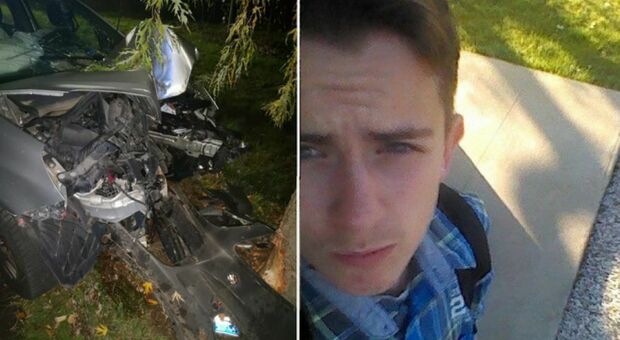 L'auto si schianta contro un albero, Luca muore a 21 anni: l'incidente nella notte
