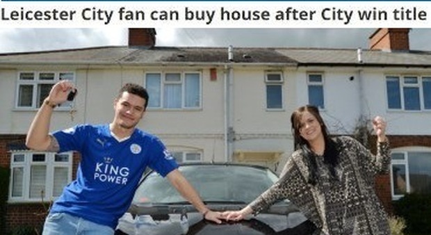 Leicester, il tifoso vince la scommessa e riesce a comprarsi casa