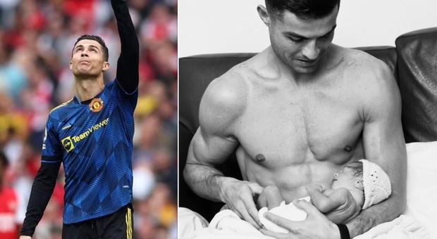 Cristiano Ronaldo, la foto con la figlia dopo la morte del fratellino commuove il web