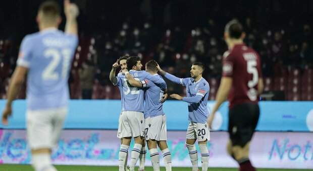 Salernitana-Lazio 0-3: la doppietta di Immobile e la rete di Lazzari regalano i tre punti a Sarri