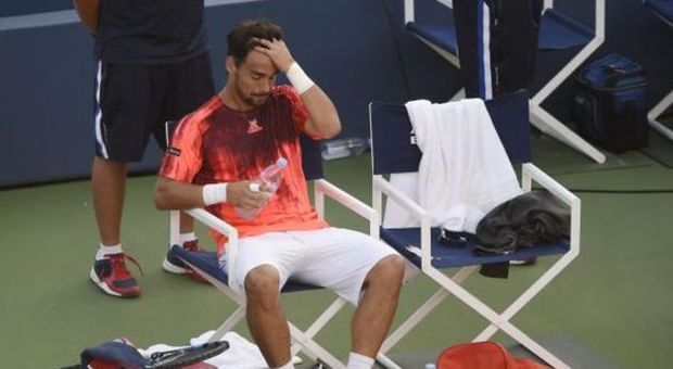 US Open, Fognini eliminato agli ottavi da Lopez: per Fabio match rovinato dai guai fisici