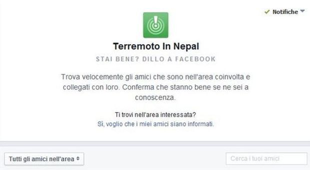 Nepal, Facebook aiuta le famiglie: ecco la pagina per dare notizie di sé