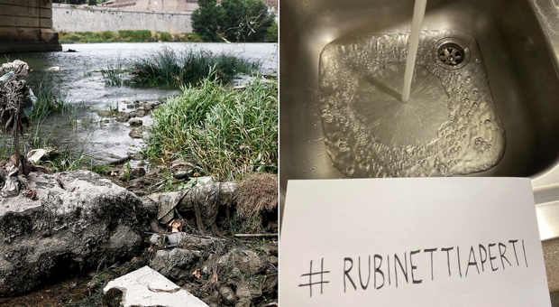 Spuntano i negazionisti della siccità: «I fiumi sono pieni d'acqua». Rubinetti lasciati aperti per protesta