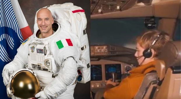 Bebe Vio pilota per un giorno con Alitalia, e sfida l'astronauta Luca Parmitano: «In pedana col fioretto»