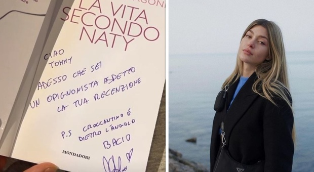 Tommaso Zorzi e la dedica sgrammaticata di Natalia Paragoni: «Sei opignonista, aspetto recenzione»