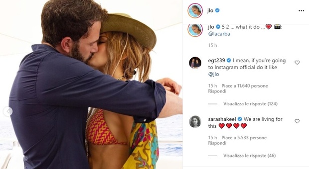 Jennifer Lopez e Ben Affleck: il ritorno di fiamma è ufficiale, ecco il (primo) bacio social
