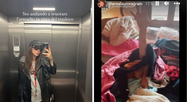 Aurora Ramazzotti, il bellissimo gesto che riguarda i suoi abiti: sui social le foto tra gli scatoloni
