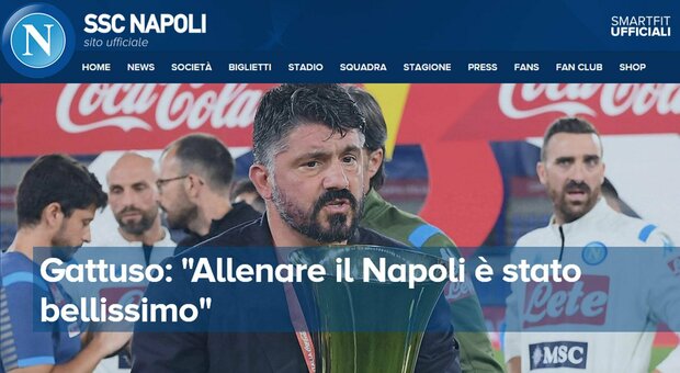 Serie A, Gattuso saluta i tifosi e la squadra: «Allenare il Napoli è stato bellissimo»