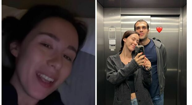 Aurora Ramazzotti, il selfie in dolce attesa con Goffredo in ascensore: felicità e cuoricini