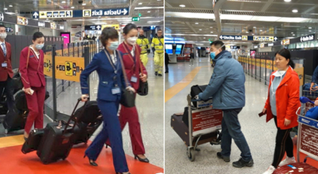 Virus in Cina, atterrati a Roma 202 passeggeri da Wuhan: via a profilassi. «Tutti sani»