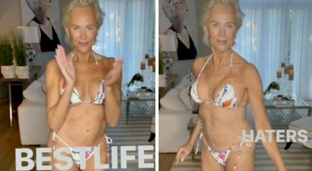 Modella 60enne in bikini su TikTok: «Mi sento sexy, ispiro le più giovani. Le critiche degli hater? non mi interessano»