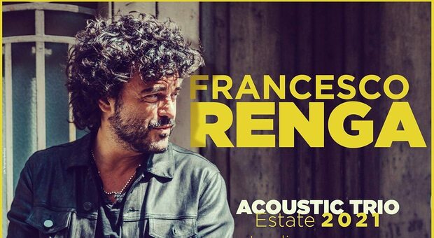 Francesco Renga, ritorno live da luglio con l'Acoustic Trio: tutte le date