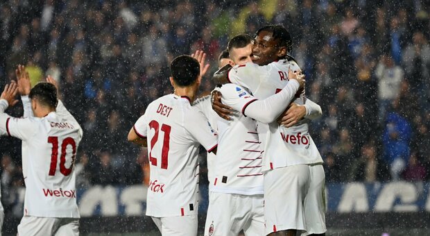 Empoli-Milan 1-3, i rossoneri agguantano i tre punti nei minuti di recupero: a segno Rebic, Ballo-Touré e Leao