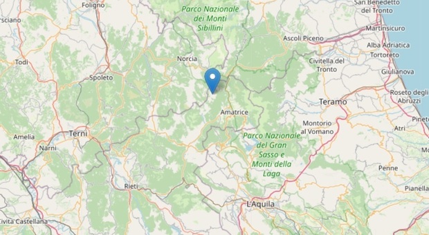 Terremoto ad Accumoli, scossa di magnitudo 3.2 al confine tra Lazio, Marche e Umbria