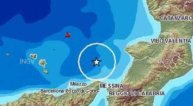 Scossa di terremoto al largo delle isole Eolie: sisma di magnitudo 2.6