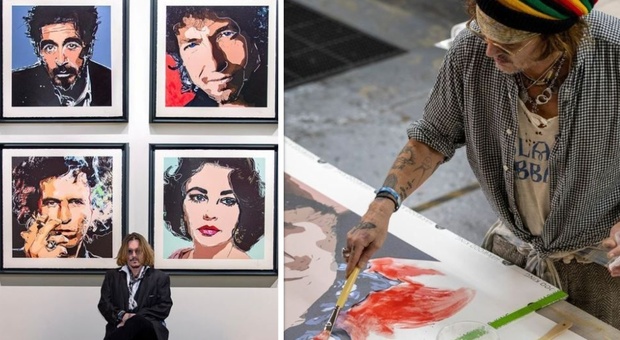 Johnny Depp, i suoi quadri venduti a un prezzo da capogiro