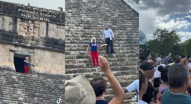 La turista scala la piramide Maya: aggredita e insultata dalla folla. Il video è virale: cos'è accaduto