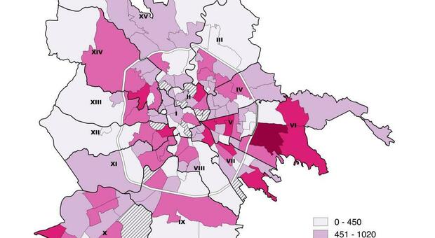 Coronavirus a Roma, la mappa del contagio: boom di casi nel quadrante Est e nelle periferie