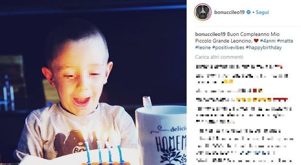 Bonucci pubblica le foto del figlio Matteo per il compleanno, il post scatena le polemiche: ecco perché