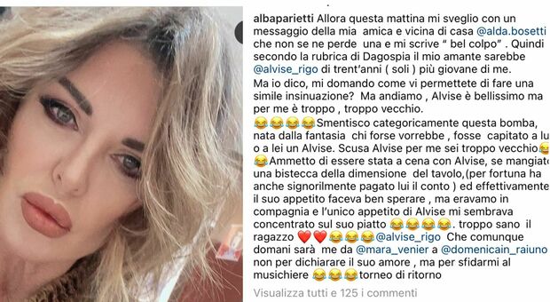 Alba Parietti, flirt col ballerino Alvise Rigo? Lei nega tutto: «Troppo giovane per me» IL POST