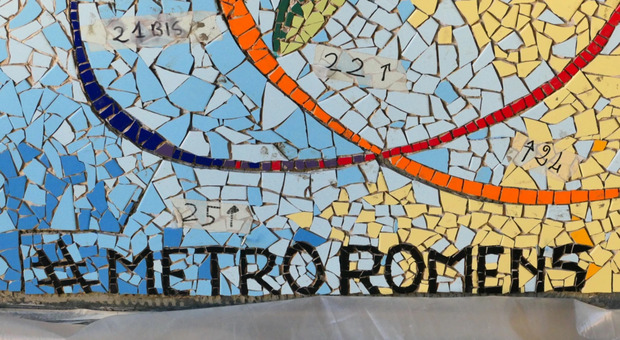 Metro C, a Torre Maura un mosaico per ricordare il Festival della Salute Mentale RO.Mens