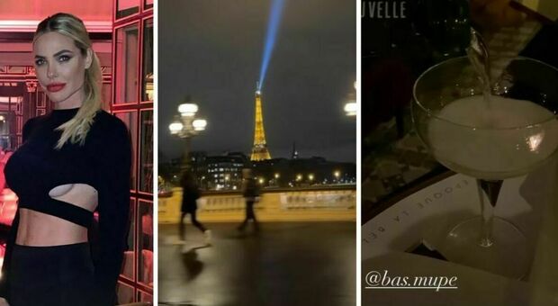 Ilary Blasi, la fuga d'amore con Bastian a Parigi: tra cene di lusso, champagne e passeggiate sotto la Tour Eiffel