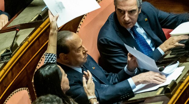 Berlusconi al Senato: «Una donna premier, grazie alla nostra coalizione nata 28 anni fa»