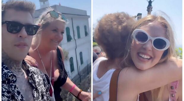 Fedez e Chiara Ferragni, show a Portofino con le "big" fan: «Cosa ci faccio alle donne...»