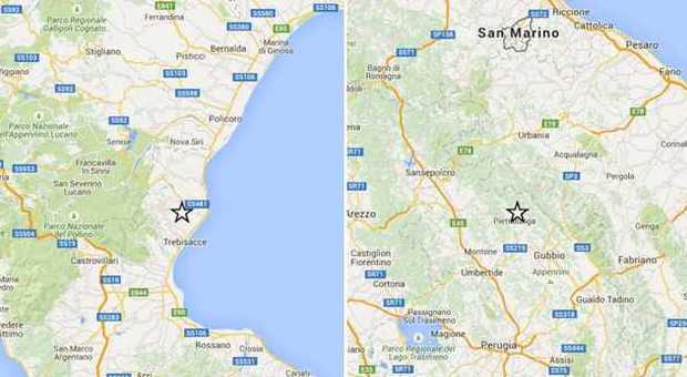 Terremoti, scosse nella notte a Cosenza ​(magnitudo 3.3) e a Perugia (2.7)