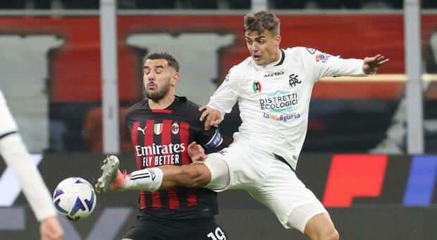 Milan-Spezia, Daniel Maldini segna alla squadra di papà Paolo in tribuna