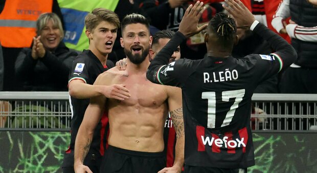 Milan-Spezia 2-1: Giroud entra e firma il gol vittoria (poi viene espulso), inutile la rete di Daniel Maldini. Rossoneri al 2° posto