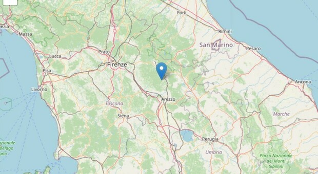 Terremoto in Toscana, scossa di magnitudo 3.5: l'epicentro nell'aretino. La sindaca: «Nessun danno»
