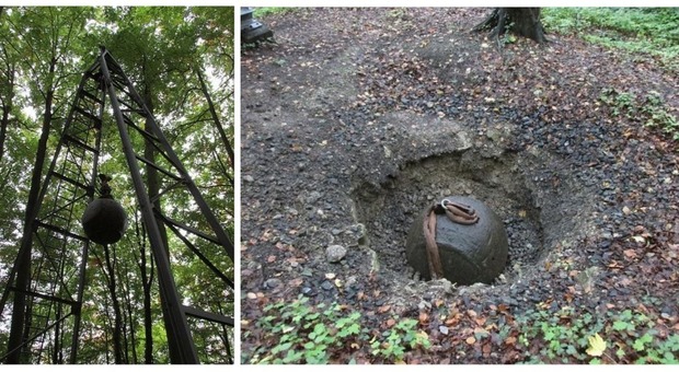 La sfera che genera terremoti: si trova in un bosco in Germania (e attira turisti)
