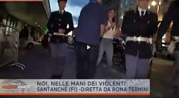 Santanchè aggredita in diretta tv a Termini: lancio di pietre