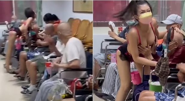 Lo spogliarello sexy nella casa di cura per anziani gestita dal governo: bufera sul video