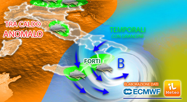Meteo, le previsioni: arriva un ciclone tropicale sull'Italia. Ecco cosa succederà