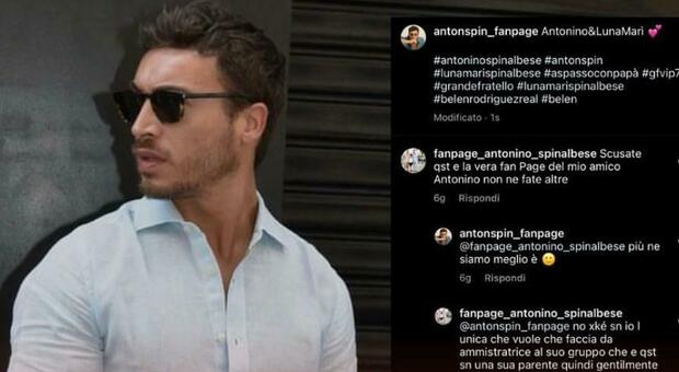 Antonino Spinalbese, su Instagram scoppia la lotta tra fanpage: strategia per il Gf Vip? Il sospetto del web