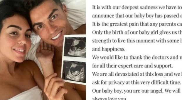 Cristiano Ronaldo e Georgina Rodriguez, morto uno dei due gemelli durante il parto: «Ti ameremo per sempre»