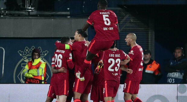 Liverpool, rimonta e finale: 3-2 a un Villarreal da sogno nel primo tempo