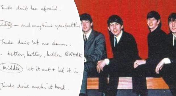 Beatles, il manoscritto di Hey Jude vale una fortuna: battuto all'asta per 910mila dollari