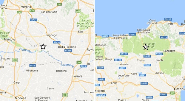 Terremoti, forte scossa tra Mantova e Rovigo. Trema anche la Sicilia