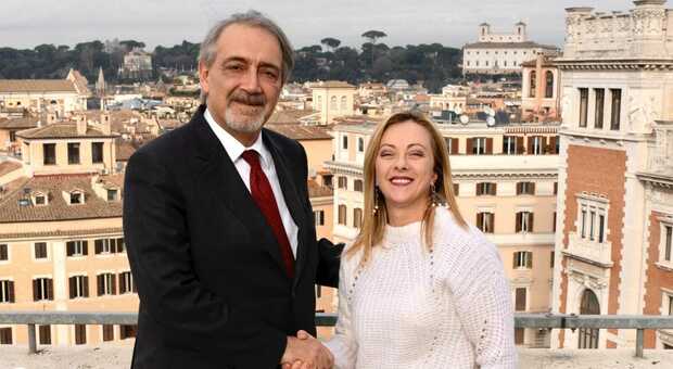 Regionali Lazio, la premier Meloni incontra il candidato del centrodestra Francesco Rocca: «È l'uomo giusto»