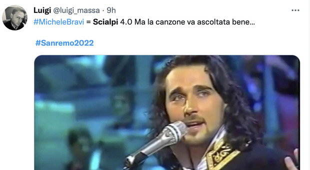 Sanremo 2022. «Michele Bravi è il fratello di Scialpi»: sui social scatta l'ilarità