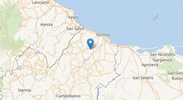 Terremoto in Molise di magnitudo 3.5, epicentro in provincia di ...