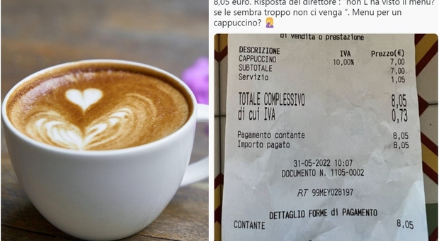 Cappuccino 8 euro al bar, scontro tra cliente e proprietario: «Se è troppo non venga»