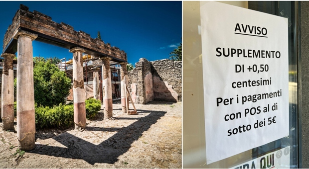 «Bancomat? Supplemento di 50 centesimi»: al bar di Pompei spunta il cartello che fa infuriare il web FOTO