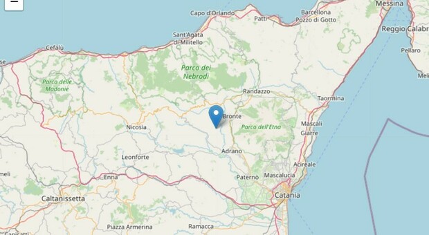 Terremoto in Sicilia, diverse scosse tra Enna e Catania: la più forte di magnitudo 3.5