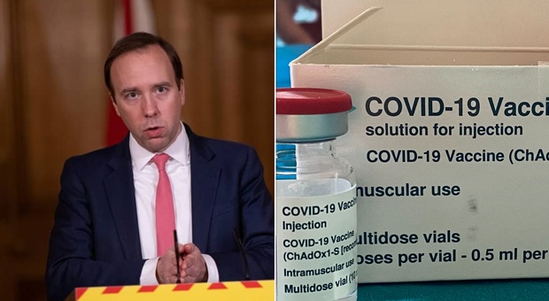 AstraZeneca, il ministro della Salute britannico: «Il vaccino è sicuro, da noi la richiesta resta alta»